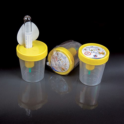 Контейнер для мочи, 120 мл, с держателем, инд. уп., 1 шт., Nuova Aptaca