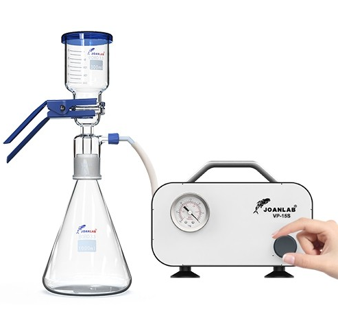 Насос мембранный, до 200 мбар, 0,9 м³/ч (15 л/мин), VP-15L, в работе