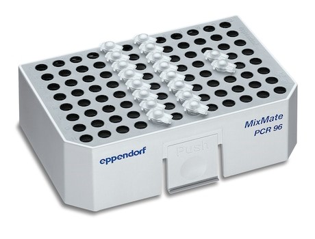 Штатив-держатель для перемешивания 96-ти ПЦР-пробирок на 0,2 мл, ПЦР-стрипов или одного 96-луночного ПЦР-планшета с полуюбкой или без юбки