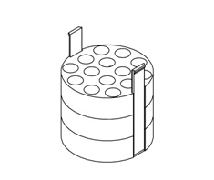 Адаптер для 14×15 мл каждый, коническое дно, к ротору S750-4 (максимально 56×15 мл)