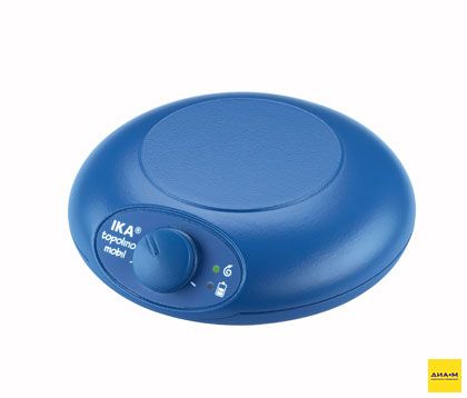 Магнитная мешалка без нагрева, объем по воде 0,25 л, d платформы 80 мм, 500–1800 об/ мин, topolino mobil, IKA