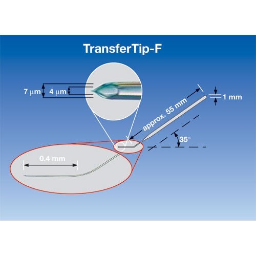 Капилляры TransferTip-F, для ИКСИ, угол наклона 35°, d внутренний 4 мкм, d внешний 7 мкм, стерильные, 25 шт./уп., Caliber Scientific