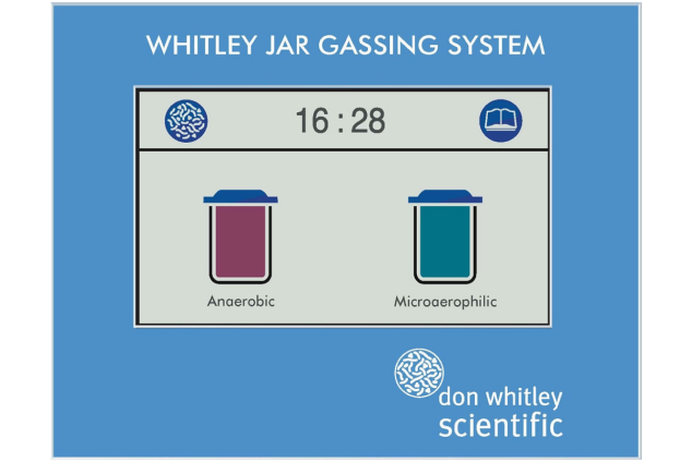Станция для заполнения газовой смесью анаэростатов WJGS, Don Whitley Scientific, экран управления