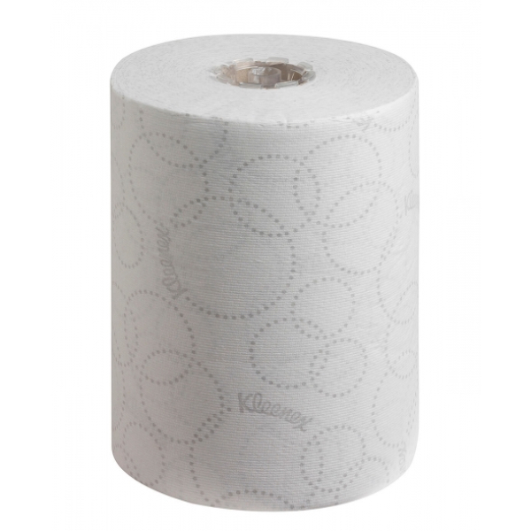 Полотенца бумажные Kleenex Ultra Slimroll, белые, двухслойные, рулон