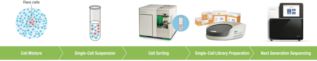 S3e Cell Sorter and ddSEQ Single-Cell Isolator Workflow