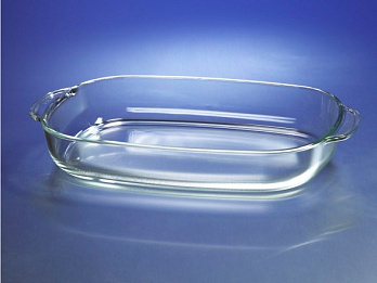 Лоток стеклянный для стерилизации и выпаривания, стекло Pyrex, 3000 мл, l=330 мм, w=217 мм, h=70 мм, 1 шт./уп.., 4 шт./кор., Corning