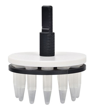 Штатив для зонда Cup Horn 431C2 на 12 ПЦР-пробирок 600 мкл черный для Q500/700/800R