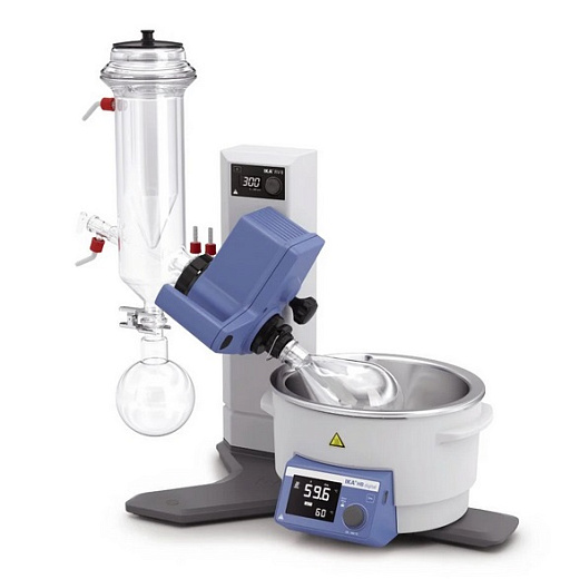 Испаритель роторный RV 8, вертикальный холодильник для охлаждения сухим льдом, комплект стекла с покрытием, баня, ручной лифт, IKA