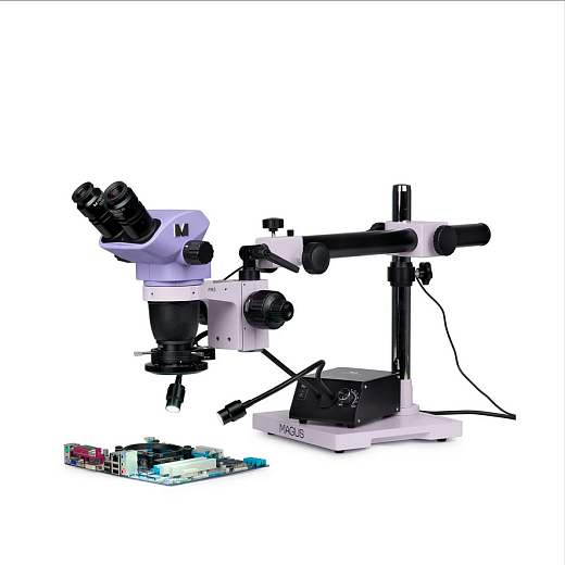Микроскоп стерео, до 55х, по схеме Грену, Stereo 8BR, Magus