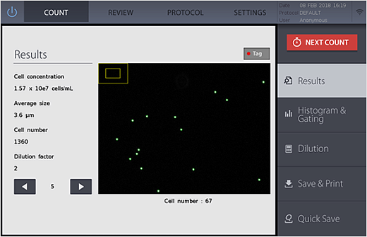 Счетчик и анализатор жизнеспособности микробных клеток, 0,3-50 мкм, QUANTOM Tx Фото 3