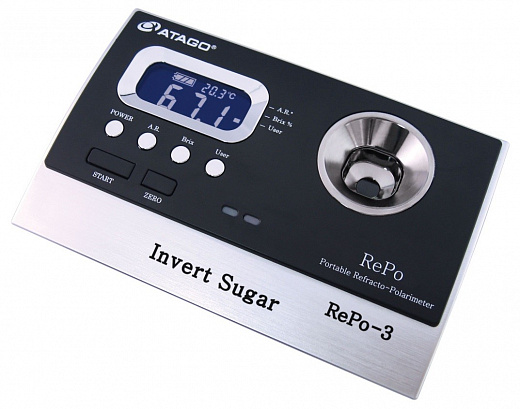 Рефрактополяриметр, -5....+5°, -0....85% Brix, портативный, с калибровкой, для анализа инвертного сахара, RePo-3 Фото 2