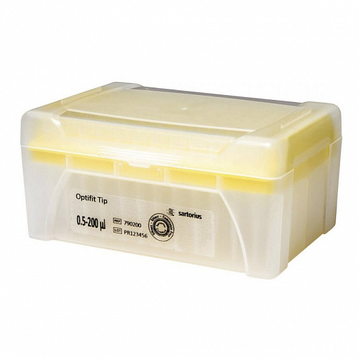 Наконечники до 200 мкл (от 0,5 мкл), нестерильные, без фильтра, длина 51 мм, бесцветные, 96 шт./штатив