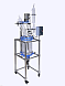Реактор лабораторный, 400 °С, 30 л, EXS-30L, с рубашкой, верхнеприводной мешалкой с взрывобезопасным исполнением, штативом