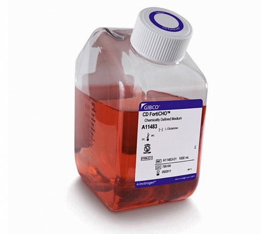 Среда CD FortiCHO без животных компонентов, без глутамина, без фенолового красного, жидкая, 1 л, Thermo FS