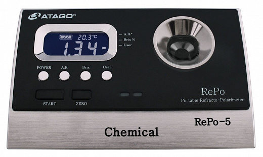 Рефрактополяриметр, -5....+5°, -0....85% Brix, портативный, с калибровкой, для химической отрасли, RePo-5 Фото 1