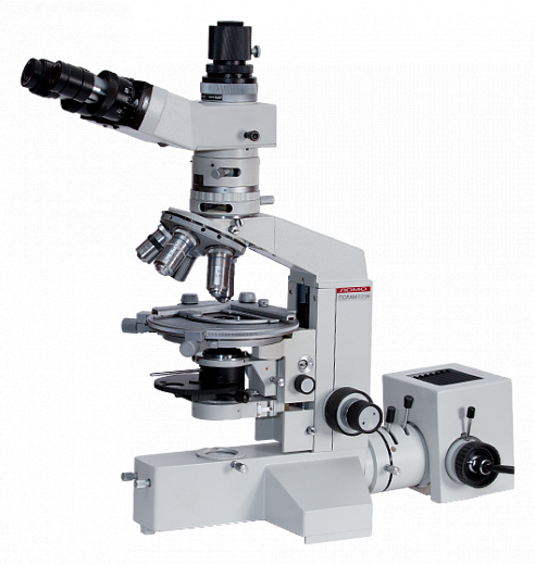 Микроскоп поляризационный, проходящий свет (2 режима), 19–1920×, опц.: цифровая фото и видеокамера, ПОЛАМ Л-213М, ЛОМО
