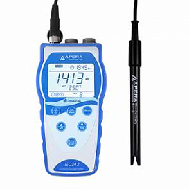 Кондуктометр портативный, 0-200 мСм/см, датчик 2301T-S, EC242, Apera Instruments