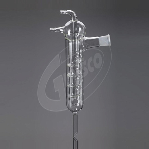 Холодильник обратный, (холодильник Фридрихса), L 350 мм, керн 24/29, муфта 24/29, Glassco