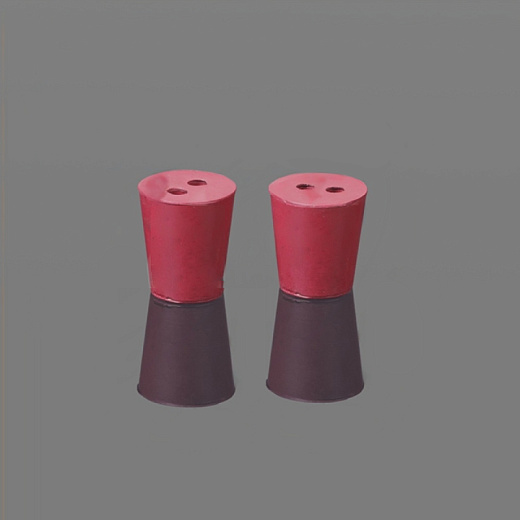 Пробка, резина, красная, шлиф 36/44, по DIN 12871, 24 шт./уп., Glassco