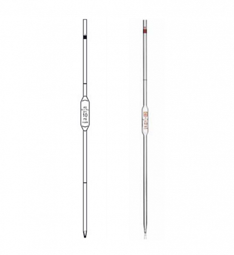 Пипетка Мора, 1 мл, НС, исполнение 2, 2 класс точности, одна метка, 1 шт.