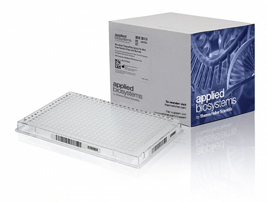 Планшеты для ПЦР, 384-лун., MicroAmp EnduraPlate GPLE, со штрих-кодом, оптически прозрачные, 20 шт./уп.