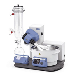 Испаритель роторный, RV 10 digital вертикальный холодильник для охлаждения сухим льдом, комплект стекла с покрытием, баня, автоматический лифт, IKA