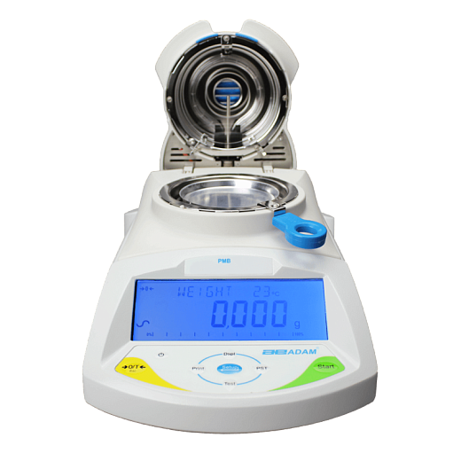 Анализатор влагосодержания, 2-50 г, 160 °С, 0,01%, Adam PMB-53, вид спереди, Adam, Великобритания