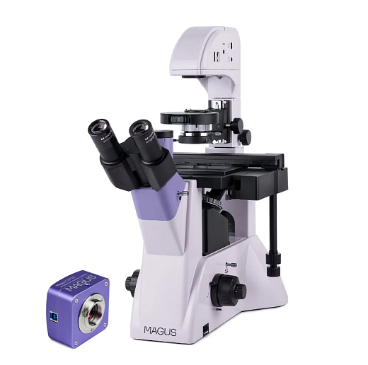 Микроскоп биологический инвертированный цифровой, тринокуляр,  MAGUS Bio VD350, Magus