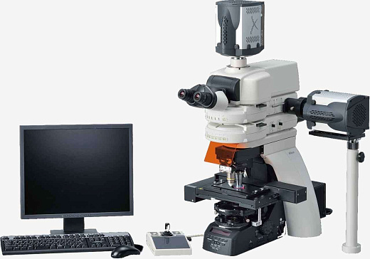 Микроскоп Eclipse Ni-E, прямой, СП, ТП, ФК, флуоресценция, чувствительная цветовая и простая поляризация, ДИК, 10x/22, 10x/25, 12,5x/16 и 15х/14,5, с ПО