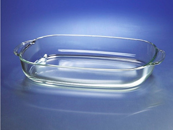 Лоток стеклянный для стерилизации и выпаривания, стекло Pyrex, 1750 мл, l=272 мм, w=179 мм, h=50 мм, 1 шт./уп.., 4 шт./кор., Corning