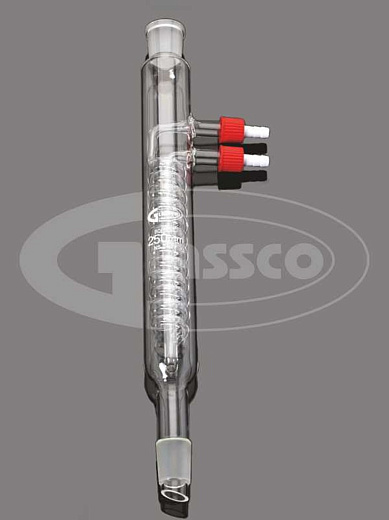 Холодильник спиральный (холодильник  Димрота), L 250 мм, керн 29/32, муфта 29/32, Glassco