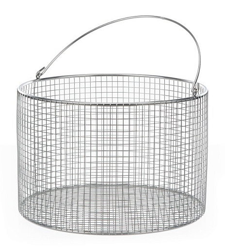 Корзина круглая, нержавеющая сталь 18/10, h 200 мм, d 300 мм, ячейки 8х8х1 мм, 1 шт., Bochem