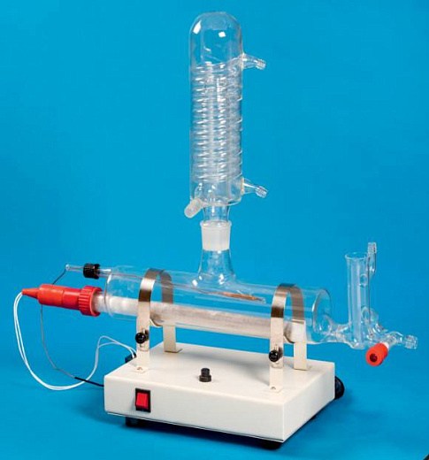 Бидистиллятор 2,5 л/ч, 1 мкСм/см, стекло, без бака, GLWS25DG, Glassco