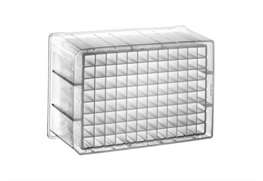 Планшет глубоколуночный 96/2000, V-образное дно, квадратная лунка, без крышки, стерильный, 1 шт/уп, 50 шт/кор, Greiner