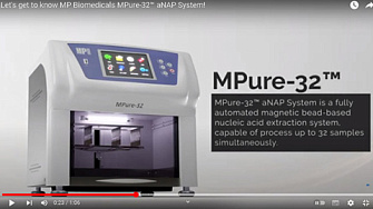 Станция выделения НК MРure-32 aNAP System, MP Biomedicals, видеообзор, англ., 2022 г.