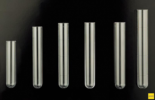 Пробирки 6 мл, ПС, круглодонные, 12×88 мм,  без пробки, 1000 шт./уп.