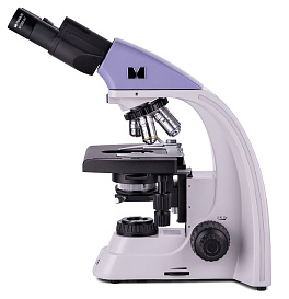 Микроскоп Magus Bio 250B, прямой, бинокуляр/тринокуляр, СП, планахромат 4×, 10×, 40×, 100× (вид сбоку)