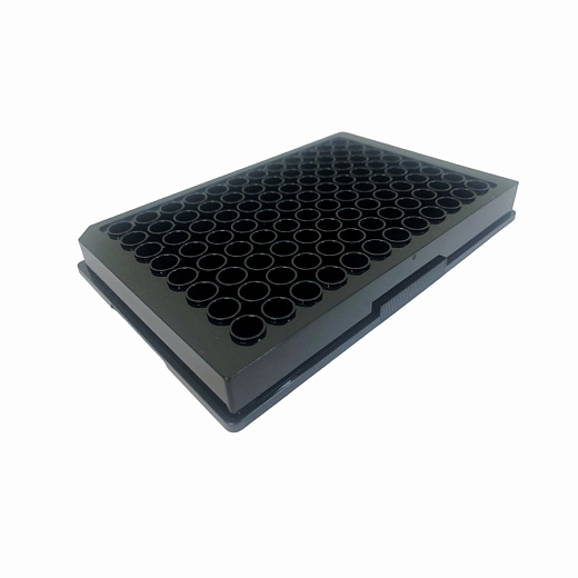 Планшеты 96 луночные для ИФА, для флуоресценции, плоскодонные, черные, нестерильные, Sovtech