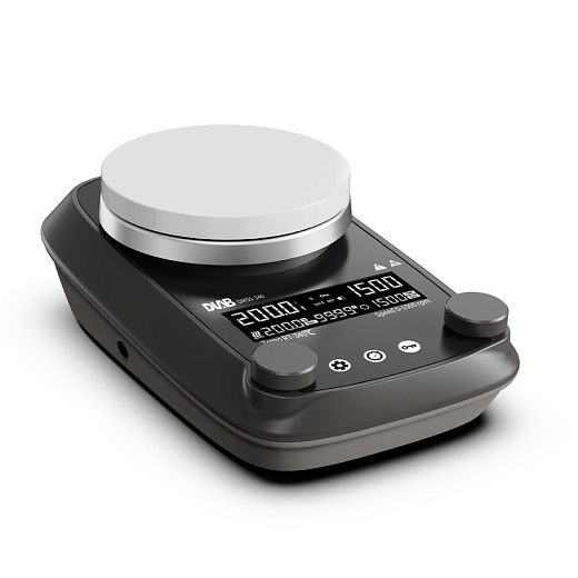 Мешалка магнитная, объём по воде 20 л, d платформы 135 мм, нагрев до 340 °С, 50-1500 об/мин, DMS5-340M package, DLab, Китай