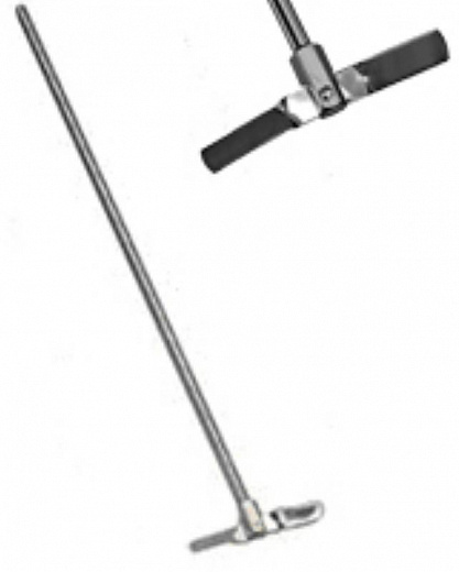 Перемешивающий элемент лопастной, 2 лопасти, d 50 мм, длина 450 мм, нержавеющая сталь, IM 6