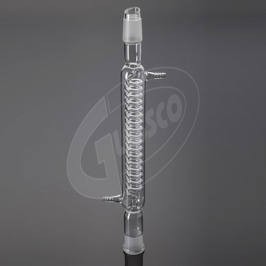 Холодильник спиральный, L 250 мм, керн 14/23, муфта 14/23, Glassco
