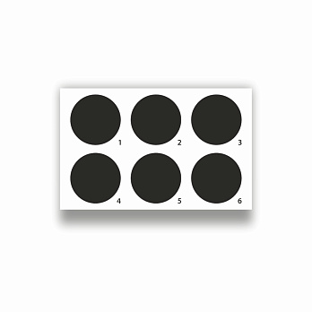 Карточка-планшет на 6 черных лунок, 50 шт./уп., 3500 шт./кор., Sovtech, Россия