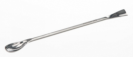 Ложка Poly двухсторонняя, длина 185 мм, ложка 40×20, лопатка 30×13 мм, диаметр ручки 5 мм, нержавеющая сталь, тип 1