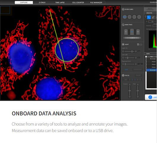Система визуализации Celena S механический столик, до 5 объективов, 3 светофильтра, цифровая камера в комплекте. (интерфейс)