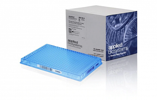 Планшеты для ПЦР, 384-лун., MicroAmp EnduraPlate, со штрих-кодом, оптически прозрачные, голубые, 20 шт./уп.