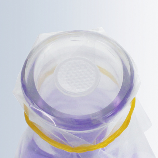 Пленка с газопроницаемым фильтром диаметром 1,6 см. Применение с колбой Эрленмейера