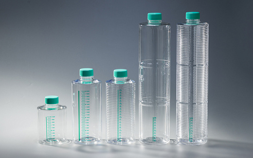 Роллерные бутыли 2000 мл, 850 см², гладкие стенки, поверхность ТС, вент. крышка, 1 шт./упак., 12 шт./кор.