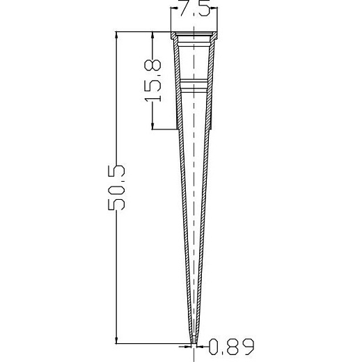 Наконечники до 200 мкл, без фильтра, стерильные, бесцветные, 1000 шт/уп, Servicebio, Китай