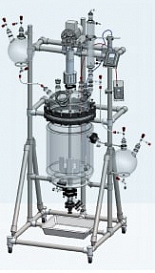 Реактор химический 100 л, без верхнеприводного двигателя, EasyChem, DN400