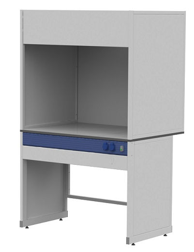 Шкаф вытяжной для муфельных печей, ширина 120 мм, корпус – металл, столешница – керамогранит, без экрана Фото 1